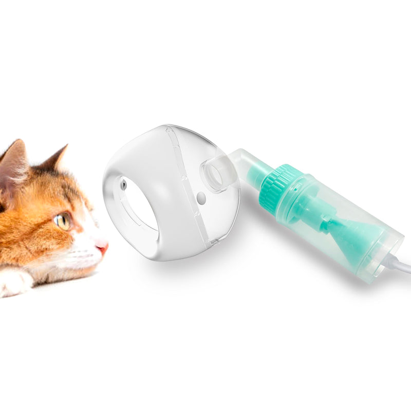 [Australia - AusPower] - Lying Down Nebulizer Cup and Inhaler Mask for Cats and Small Dogs, Oxygen Mask for Pets (No Nebulizer Device) (S) S 