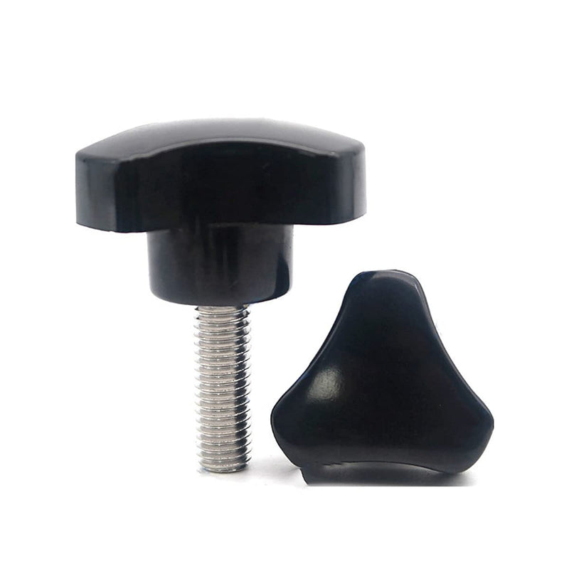 [Australia - AusPower] - Unifizz Triangle Clamping Knobs Grip for Mechanical Equipment Electronic Equipment Communications Equipment Hardware Furniture Decoration Star Knobs Clamping Screw Knob M6 x 20mm 1pcs 