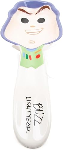 Disney Buzz Lightyear Ceramic Spoon Rest – Toy Story Ceramic Spoon Rest for Stove Top – Vibrant, Durable Kitchen Utensil Holder – Easy-to-Clean Kitchen Decor – Officially Licensed Disney Home Decor