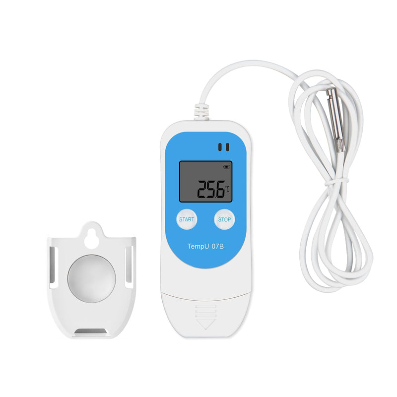 [Australia - AusPower] - Temperature Humidity Data Logger with Probe,Digital Humidity Logger USB Temp Recorder 34560 Groups,Industrial Data Logger Thermometer with Auto PDF&CSV Report for Freezer Refrigerator RH Monitor 