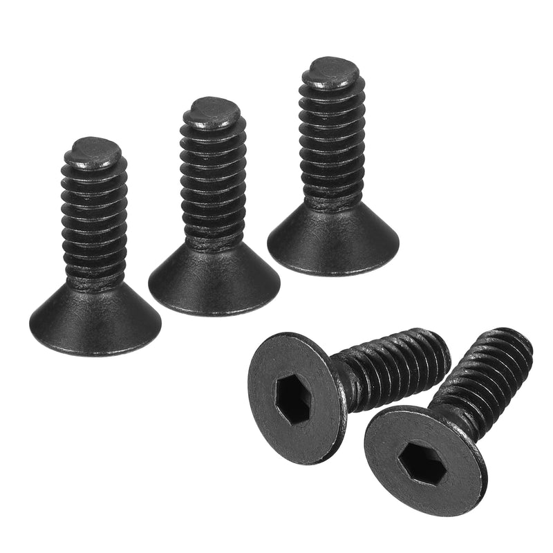 [Australia - AusPower] - uxcell #6-32x1/2" Flat Head Socket Cap Screws, 10.9 Grade Carbon Steel Hex Socket Countersunk Flat Head Screw Bolts Machine Screws Fasteners, Fully Threaded, Black Oxide, 20Pcs #6-32x1/2" 20 