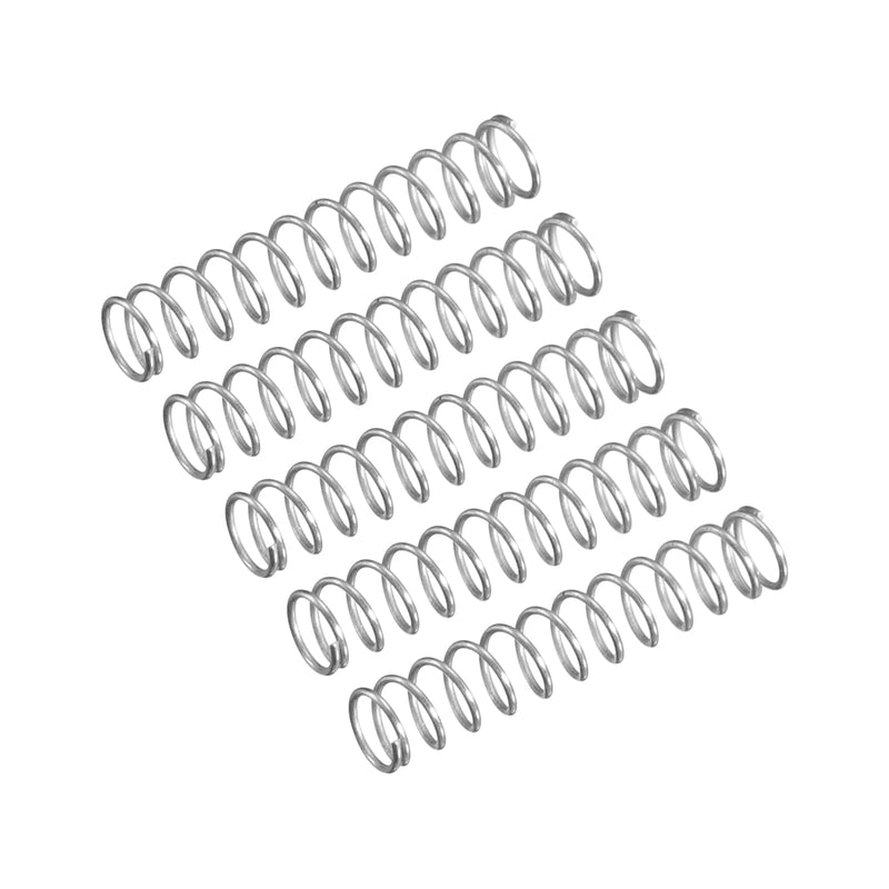 [Australia - AusPower] - uxcell Compression Spring, 5Pcs 304 Stainless Steel, 3.5mm OD, 0.2mm Wire Size, 15mm Free Length, Silver Tone 0.2mmx3.5mmx15mm 
