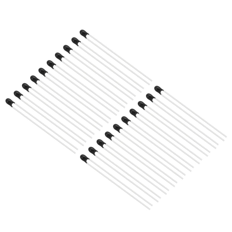 [Australia - AusPower] - PATIKIL NTC Thermistors Resistors, 20Pcs 10K Ohm MF52-103 5% Accuracy High Sensitivity Current Limiter Temperature Sensor for Measuring Temperature Black 20 