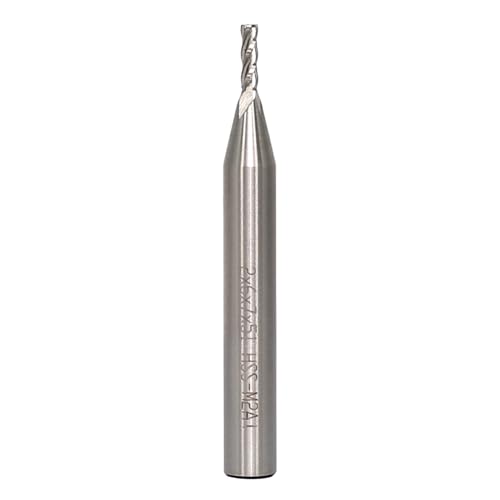 CNC End Mill 6 mm Shank Diameter 2 mm 4 Flutes End Mill Metal HSS Spiral Cutter for Aluminum, Wood, etc. 6x2x7mm
