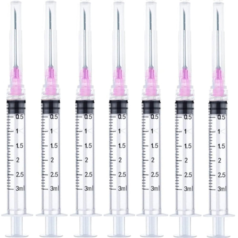 [Australia - AusPower] - 100 Pack - 3ml with 18Ga Industrial and Scientific Lab Consumables for Refilling, Measuring Liquids, Experiments Research 100 3ml-18ga 