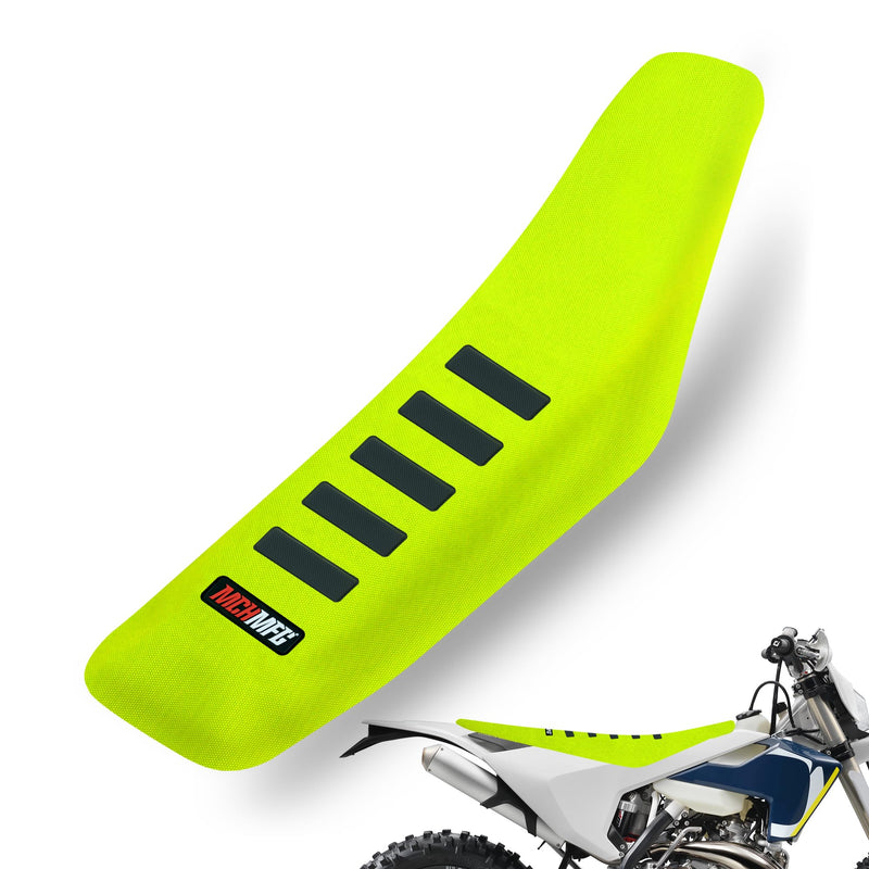 [Australia - AusPower] - Ribbed Seat Cover for SX DRZ XCF RMZ KXF YZF 125 250 300 450 Motorcycle Dirt Bike (Fluorescent-Yellow) Yellow 