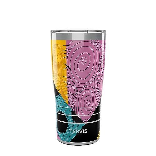 Tervis Traveler Disney Nightmare Before Christmas Sally Swirls Triple Walled Insulated Tumbler Travel Cup Keeps Drinks Cold & Hot, 20oz, Stainless Steele