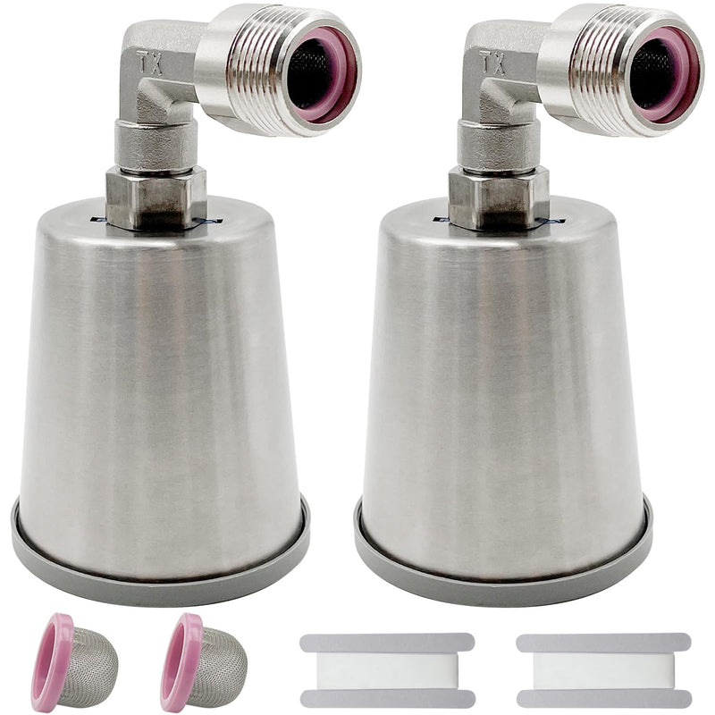 2 PCS 304 Steel Water Float Valve, Water Level Control Water Tank Traditional Float Valve Upgrade (1/2 inch Side Inlet) 1/2 inch Side Inlet