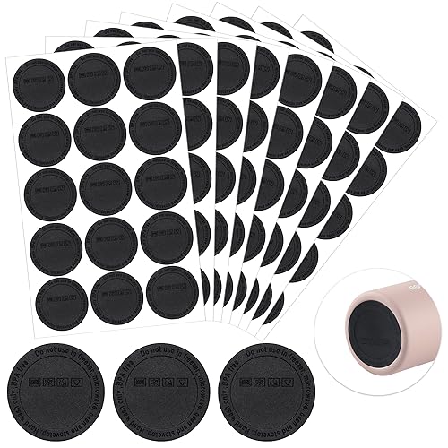 HOYDATE Rubber Bottoms for Sublimation Tumblers,Protective Anti-Slip Silicone Bottoms with Adhesive for Skinny Tumblers, Thermal Bottle,Mason Jars (56mmX120Pcs) 56mmX120Pcs