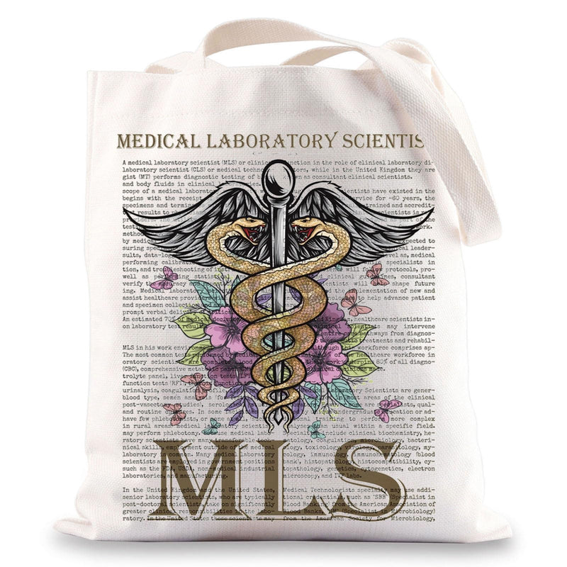 [Australia - AusPower] - Medical Laboratory Scientist Tote Bag MLS Gifts Lab Tech Shoulder Bag Medical Lab Scientist Gifts 