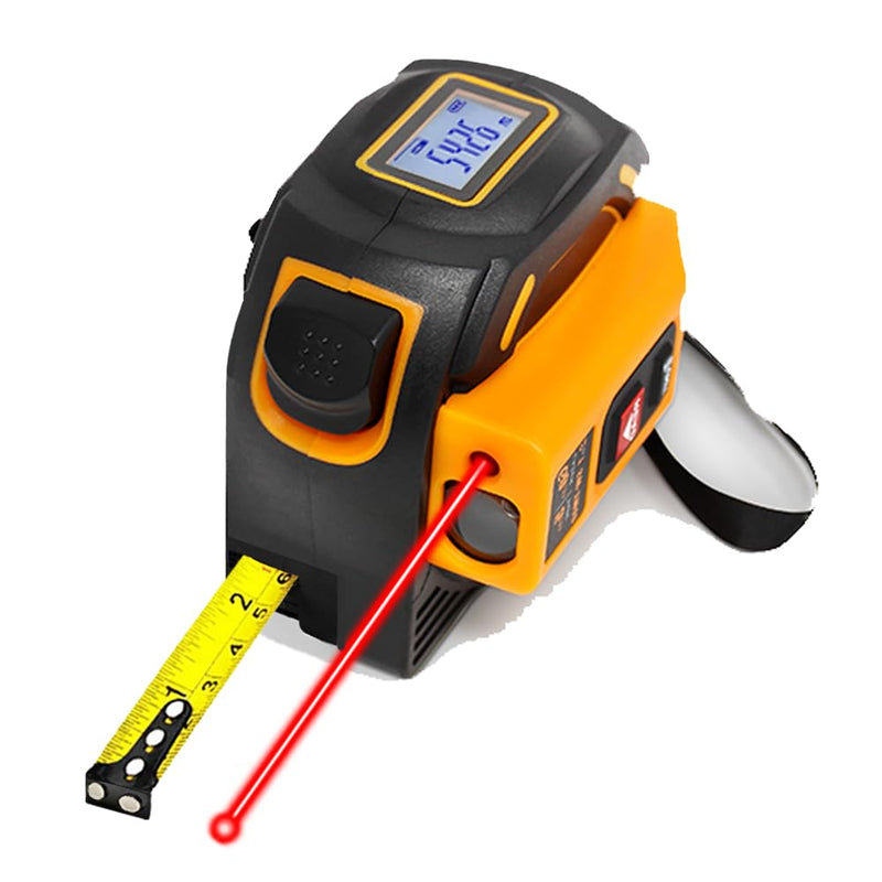 [Australia - AusPower] - IDARA 2 in 1 Digital Tape Measure with Laser, 131 Ft/40 m Laser Tool & 16 Ft/5 m Measuring Tape Retractable, Measurement for Carpentry/Construction, Ft/in/M/mm Laser Tape Measure 