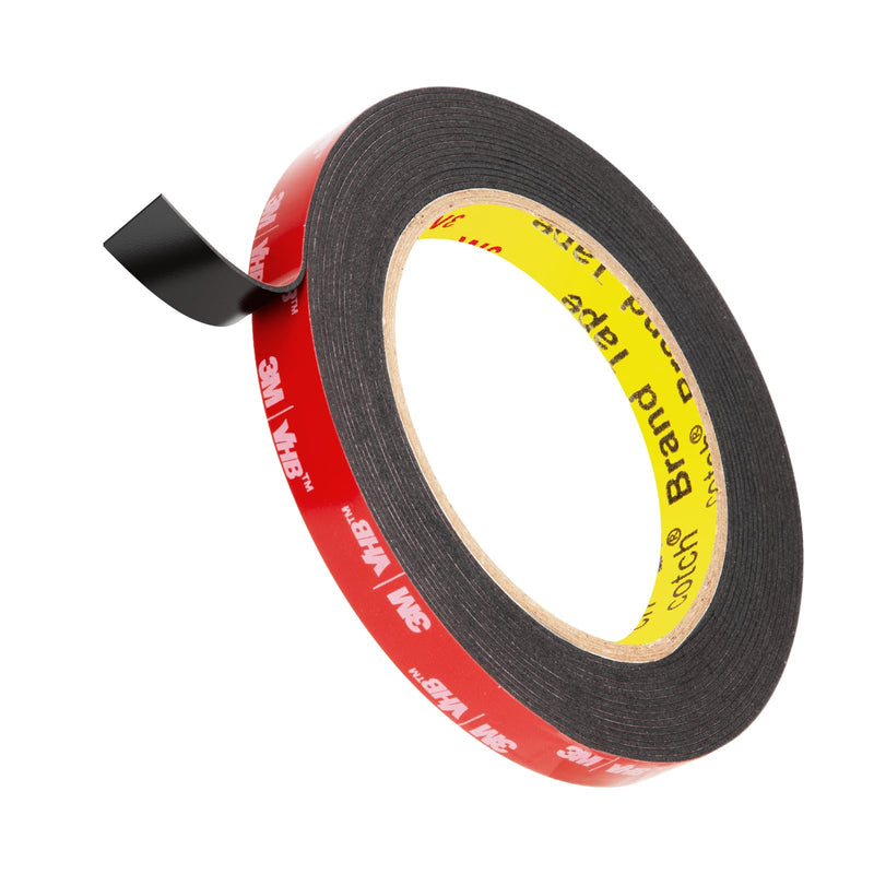 [Australia - AusPower] - 3M Double Sided Mounting Tape VHB 0.5" x 15.4 Ft 0.025in Thick Black 5925 Heavy Duty Foam Tape Strong Adhesive for Car Décor Home Office Logos 0.5" x 15.4Ft 1 