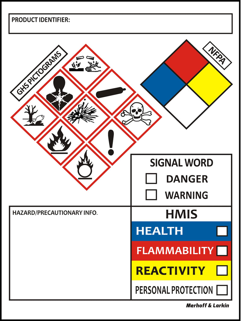 [Australia - AusPower] - SDS OSHA Data Labels for Chemical Safety 4 x 3 Inches | Roll of 100 MSDS Stickers with GHS Pictograms & Perforated Edges for Easy Separating | HMIS & Hazard Compliant | Secondary Containers 