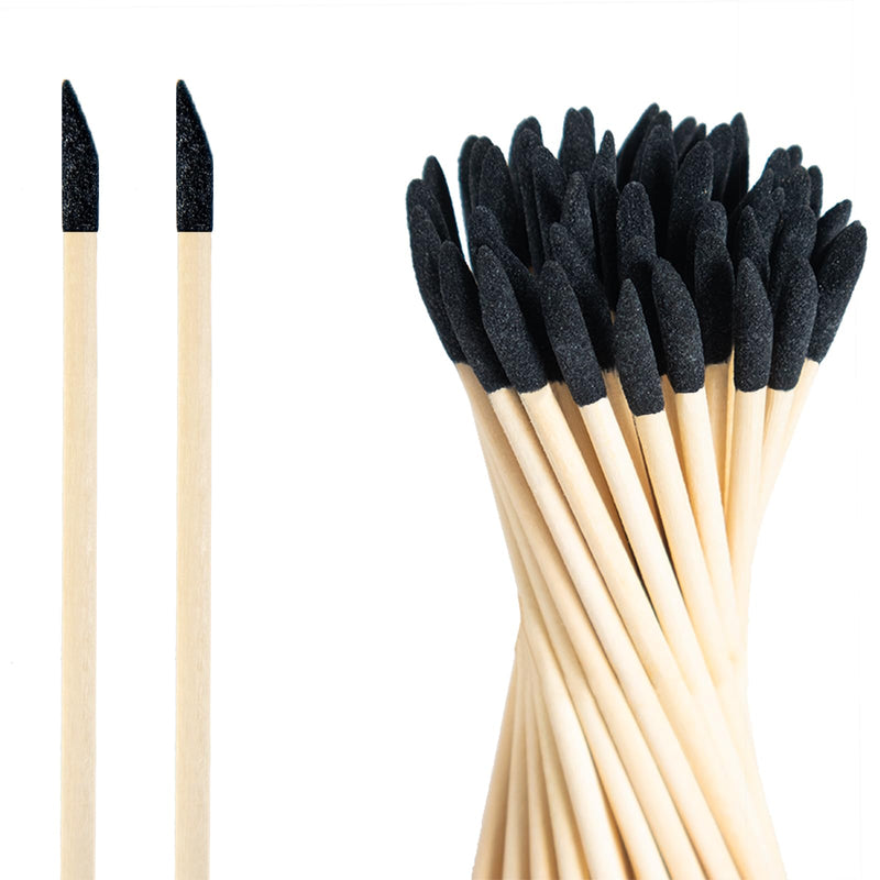 [Australia - AusPower] - 50 Pack Sanding Sticks, Matchsticks Sanding Sticks for Plastic Models, Fine Detailing Sanding Tools for Tight Spaces Wood, 280 Grit, 5.4 x 0.2 Inch Black 50 Pack 