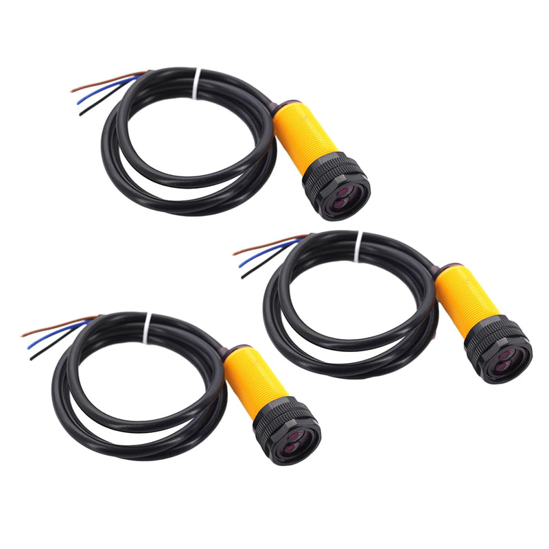 [Australia - AusPower] - DUNSIHUI 3pcs E18-D80NK Infrared Photoelectric Switch Obstacle Avoidance Sensor Module Proximity Switch Smart car 3-80cm Compatible with Ar-duino Robot Car 