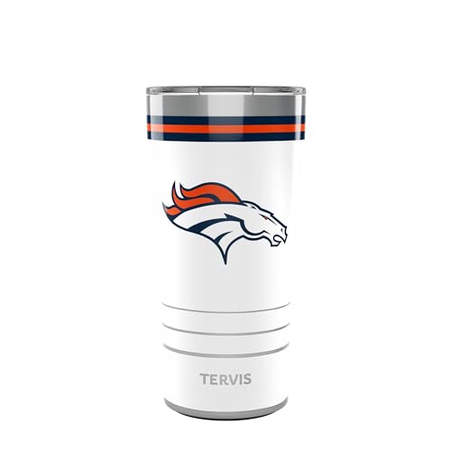 Tervis Traveler NFL Denver Broncos - Arctic Triple Insulated Tumbler Travel Cup Keeps Drinks Cold & Hot, 20oz, Stainless Steel Multicolor