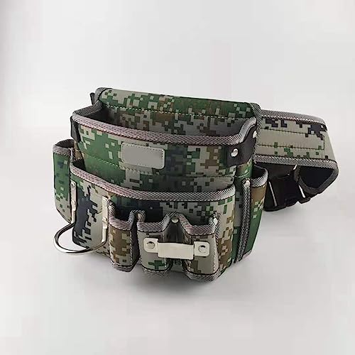Tool Belt Heavy Duty Oxford Cloth Adjustable Utility Pouch Multiple Pockets for Electrician Gardening Work