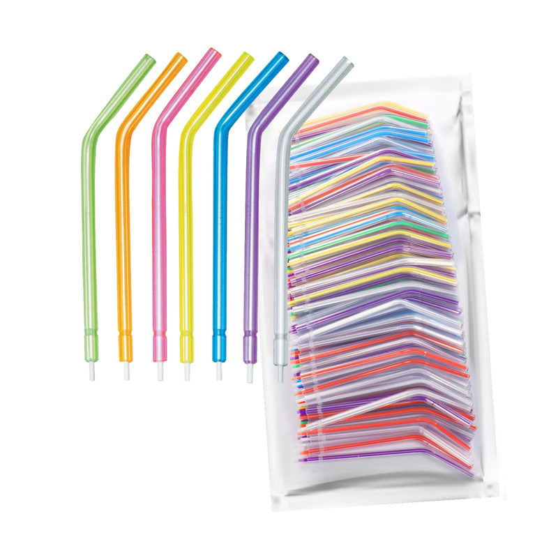 [Australia - AusPower] - 250 Per Bag Dental Air Syringe Tip Water Syringe Tip Disposable Spray Nozzles Tips Assorted Rainbow Triple. Fit All Standard A-W Syringes. （250 Pieces, Outer Rainbow) 250P 