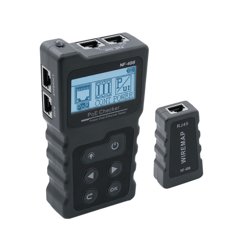 Mcbazel Network RJ45 Tester with LCD Display, Network Cable Tester with POE Function
