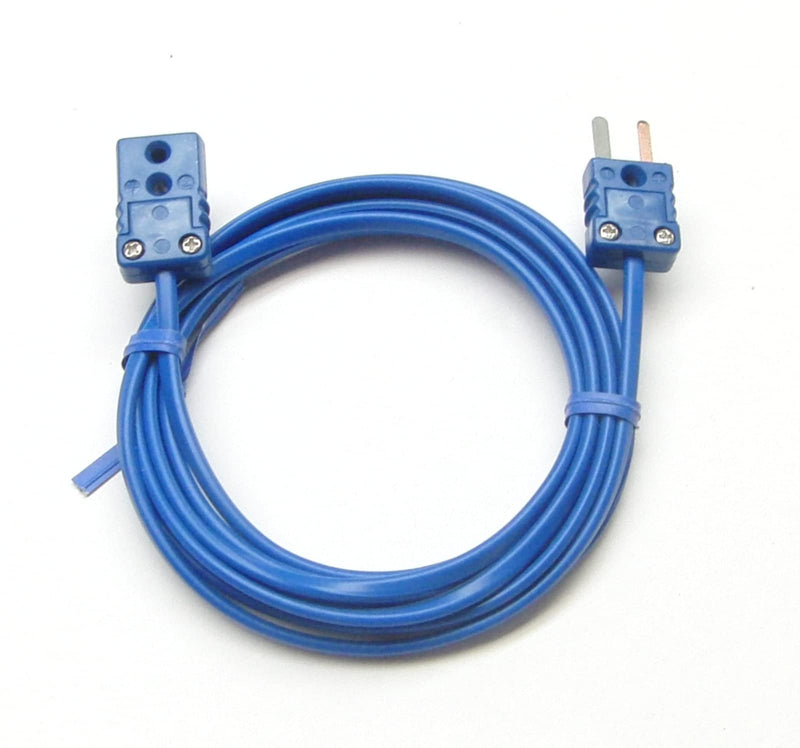 [Australia - AusPower] - T-Type Thermocouple Extension Cable Wire with Miniature Mini Thermocouple Connectors 6 ft (= 2 Yard) Long 