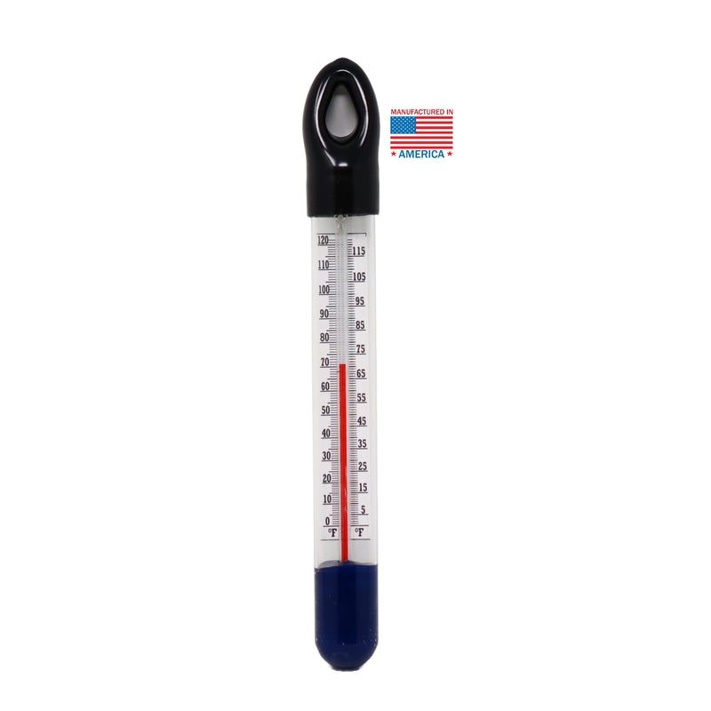 [Australia - AusPower] - Brewing America Glass Floating Thermometer Homebrew Beer Winemaking 0-122F USA-Made 