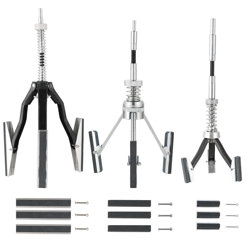 [Australia - AusPower] - Engine Cylinder Hone Adjustable Deglazer Set 3pcs for Grinding Holes from Minium 3/4" to Maximum 7" in Diameter, Adjustable Brake Piston Honing Tools with Extra 9-Piece 220 Grit (1-1/8"+2"+4") 1-1/8"+2"+4" 