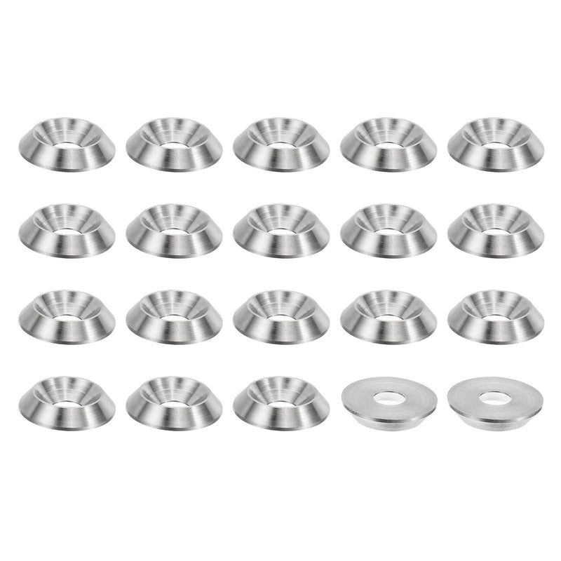 [Australia - AusPower] - PATIKIL M5 Finish Countersunk Washer, 20pcs 16mm Dia. 3.5mm Tall Solid 304 Stainless Steel CNC Finish Cup Washer Screw Head Gasket for Industrial Construction 20 M5 x16mm x3.5mm 