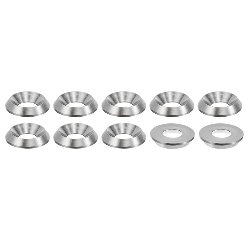 [Australia - AusPower] - PATIKIL M6 Finish Countersunk Washer, 10pcs 15mm Dia. 2.8mm Tall Solid 304 Stainless Steel CNC Finish Cup Washer Screw Head Gasket for Industrial Construction 10 M6 x15mm x 2.8mm 