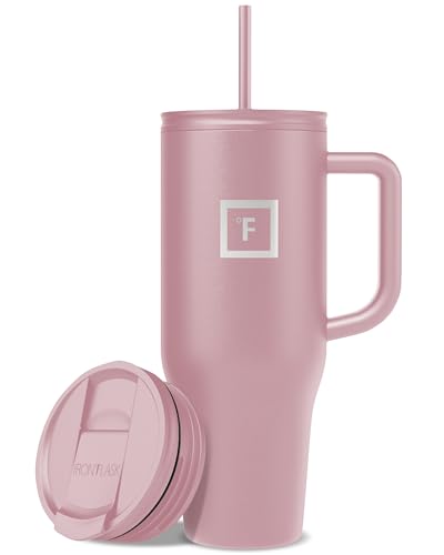 IRON °FLASK 40 oz Co-Pilot Insulated Travel Mug Cosmetic Pink 40 Ounces