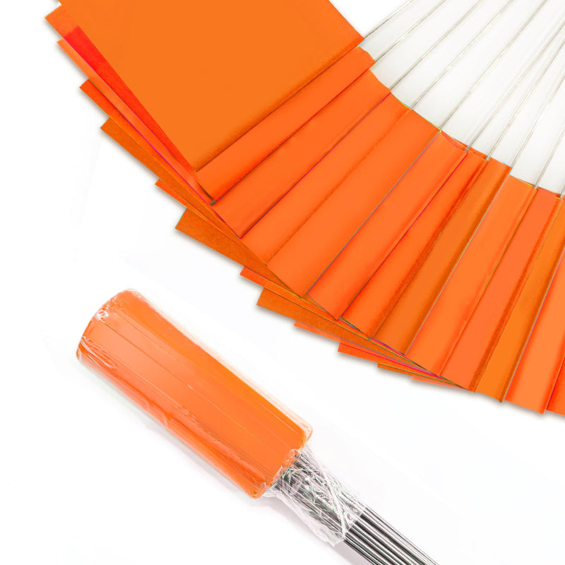 [Australia - AusPower] - Zozen 50Pack Marking Flags, Orange Yard Flags | 15x4x5 Inch, Marker Flags, Lawn Flags Markers, Irrigation Flags, Landscape Flags, Sprinkler Flags, Match with Measuring Wheel. 50 Pack 