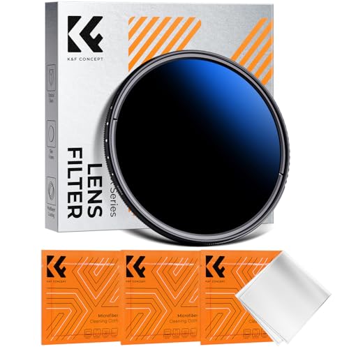 K&F CONCEPT 52mm Variable ND2-2000 (1-11 Stops) ND Camera Lens Filter