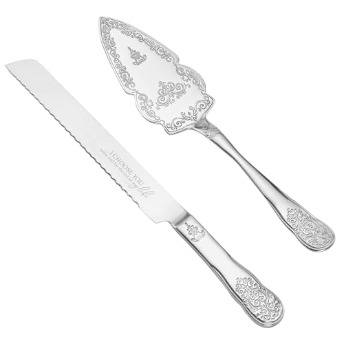 AW BRIDAL Wedding Cake Knife And Server Set, Vintage Cake Cutting Set for Wedding, Personalized Cake Cutter Wedding Gift Bridal Shower Gift Anniversary Engagement Gift For Couple