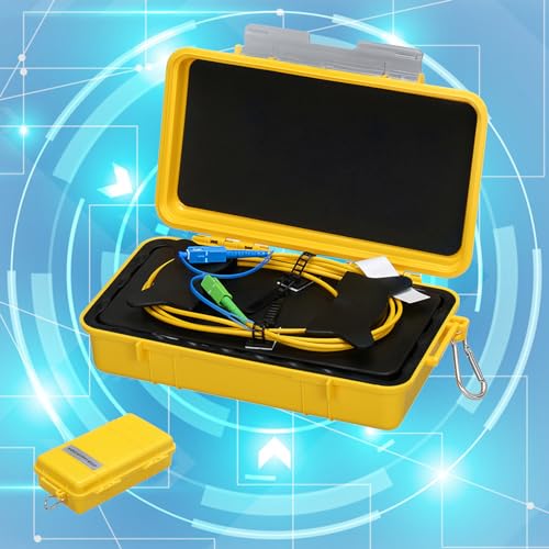 fyboptwu 500m SC/APC to SC/UPC OTDR launch cable box for network and cable testing