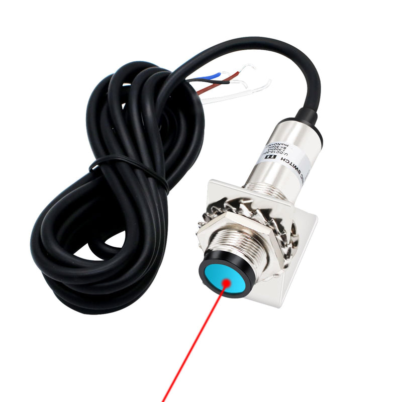 [Australia - AusPower] - Laser photoelectric Switch NPN NO + NC Input(10-30VDC), 4 Wires; Detection Distance 8-50cm; HG18-D50N3, 12V; 24V Normally Open and Normally Closed Photoelectric Beam Sensor (NPN, NO+NC)… 