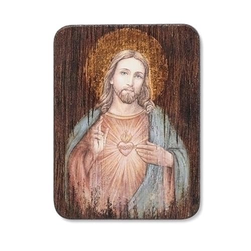 Joseph's Studio by Roman Sacred Heart of Jesus Wall Plaque, Inspirational Religious Wall Art, Faith-Inspired Home Décor