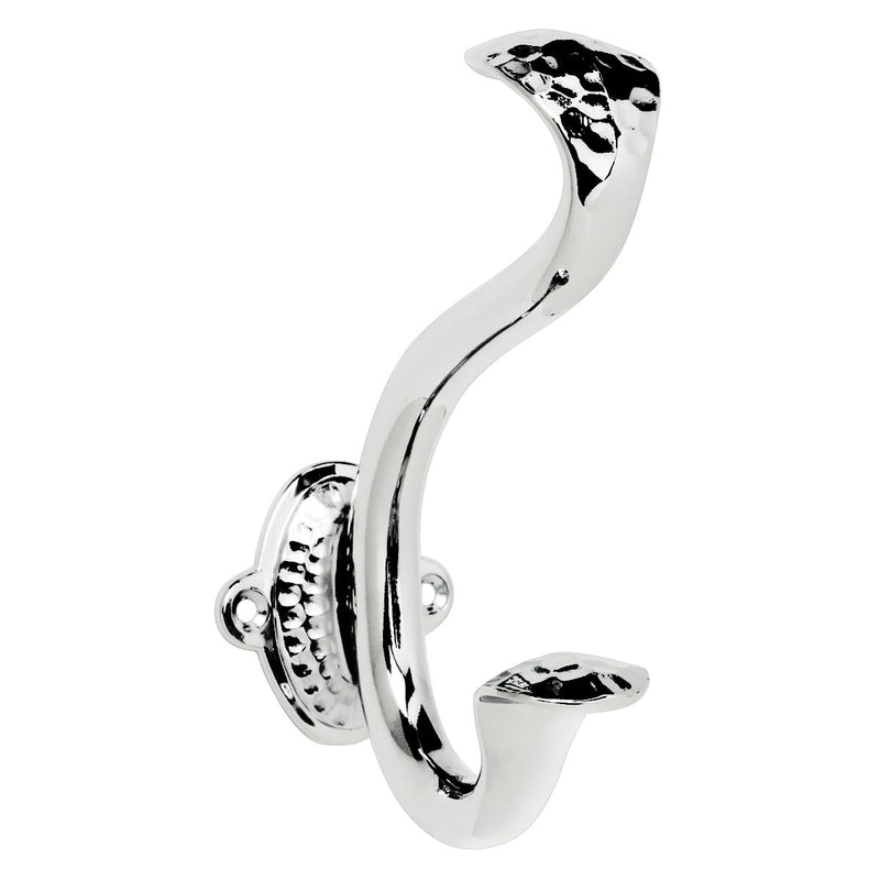 [Australia - AusPower] - Hickory Hardware Craftsman Collection Hook 1-3/8 Inch Center to Center Chrome Finish (5 Pack) 5 