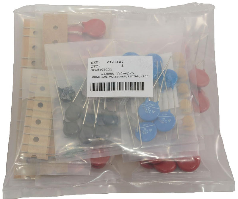 [Australia - AusPower] - JAMECO GB224 Assorted Varistors Grab Bag (100 Pieces) 