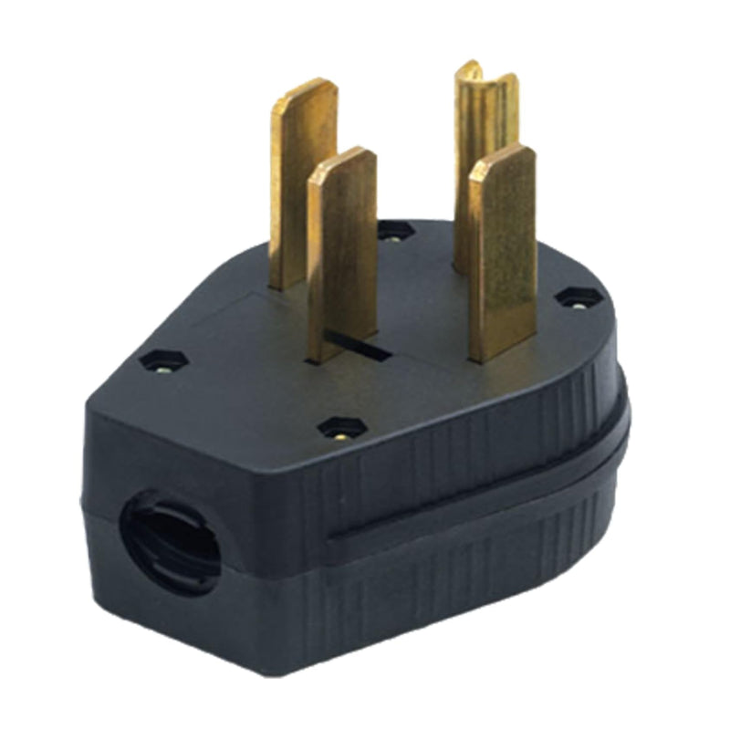 [Australia - AusPower] - Nema 14-50P Plug 50 Amp 125/250 Volt Plug with 3 Pole 4 Wire Heavy Duty Spec Industrial Grade for Dryer and Ranges 