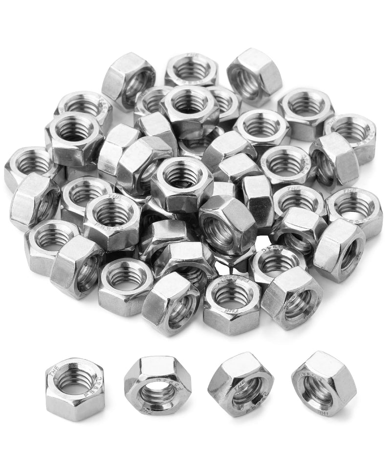 [Australia - AusPower] - Bates- Stainless Steel Hex Nut, 5/16-18, 50 Pack, Stainless Steel Nuts, Hardware Nuts, Metal Nuts, Steel Nut, 5/16 Nut, 5/16 Nuts, 5/16-18 Nut 5/16"-18 