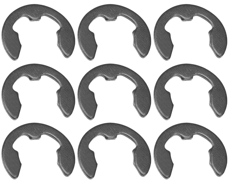 [Australia - AusPower] - M7 Carbon Steel External Circlips E-Clip Retaining Shaft Snap Rings, 7mm Fastener External Retaining Ring E-Clip Circlip, Black, 300PCS M7 