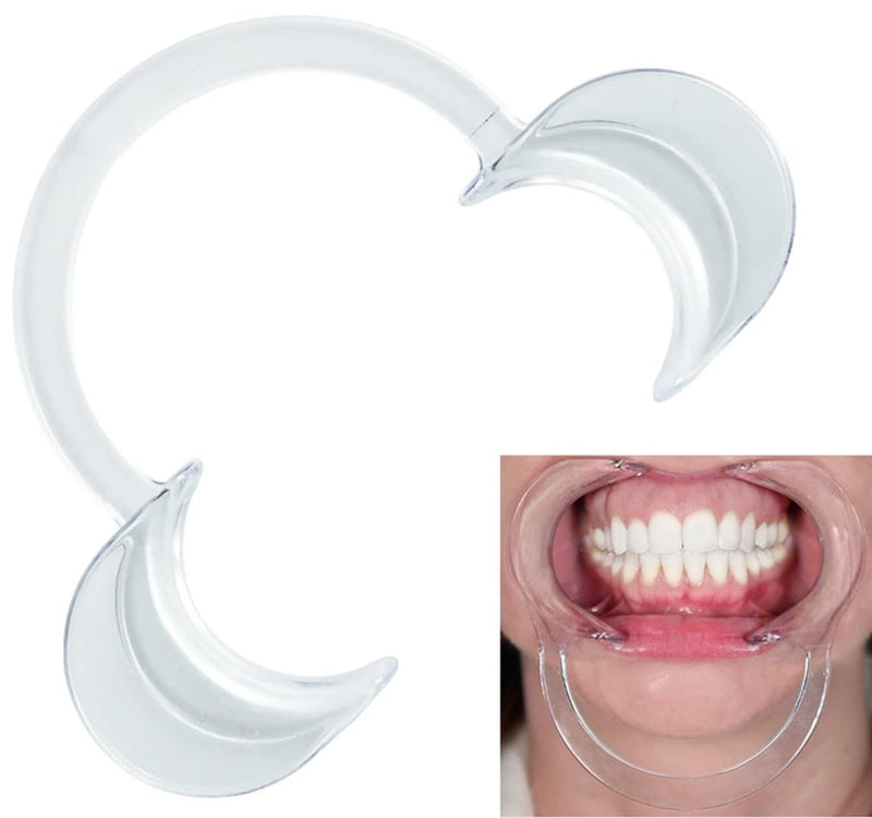 [Australia - AusPower] - 10 Medium Dental Cheek Retractors for Teeth Whitening, Suction & Tooth Care: Professional Mouth Opener Supplies for Adults, Dentist Watch Game by PlastCare USA 10 