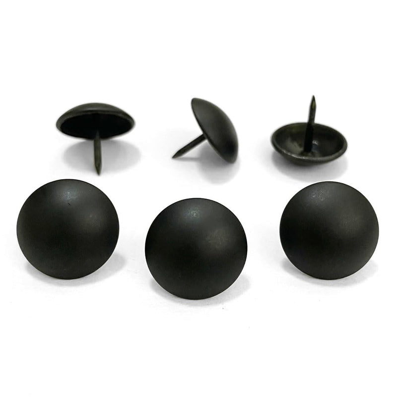 [Australia - AusPower] - Let's Decorate 100PCS D19mm/0.75" Matt Black Upholstery Tacks, Decorative Tacks for Sofa Couch, Furniture Metal Thumb Tacks, Home DIY Decorative Nail Heads Nails (19mmx17mm Matt Black) 100 19mm Matt Black 