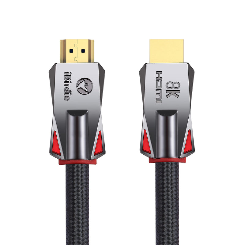 iBirdie 8K Fiber Optic HDMI Cable 50 Feet 16 Metre, Active Unidirectional Cord 8K 60hz, 4K 120hz, 4K 144hz, HDCP 2.3 2.1, Compatible for Apple-TV PS5 4070 4080