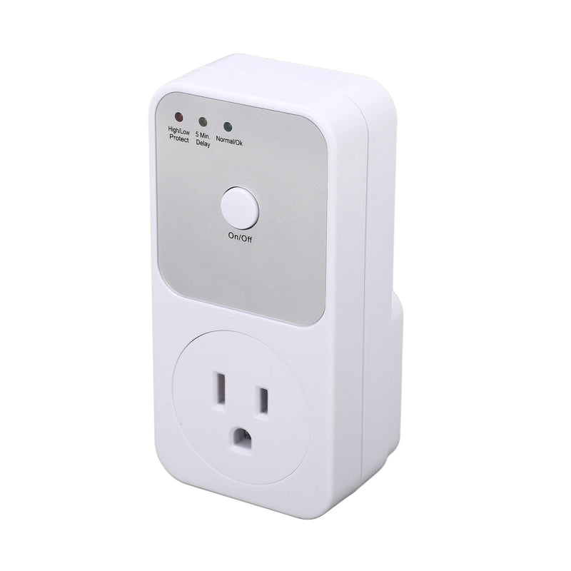 [Australia - AusPower] - Voltage Protector, Protector Power Strip Home Appliance, Single Outlet Protector Plug in for Home Appliance with Time Delay for TV PC Refrigerator 