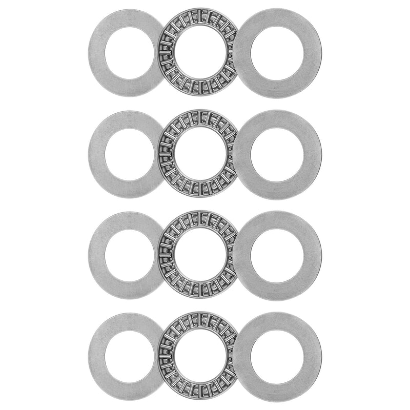 [Australia - AusPower] - uxcell AXK2035 Thrust Needle Roller Bearings with Washers 20mm Bore 35mm OD 2mm Thickness 4pcs 20mm x 35mm x 2mm 4 