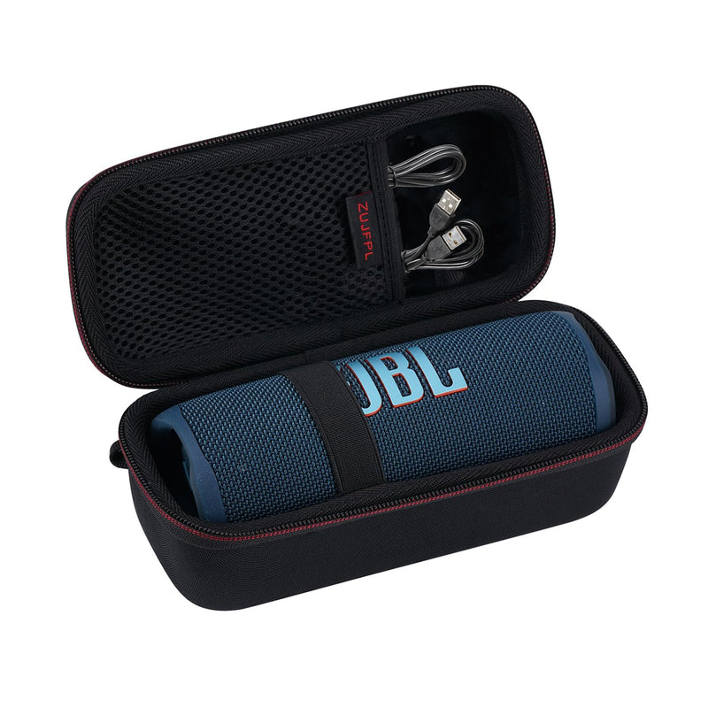 [Australia - AusPower] - EVA Hard Case for JBL Flip 6 Flip 5 Waterproof Portable Bluetooth Speaker, Fit for JBL Flip 4 Premium Travel Protecrive Carrying Storage Bag(Black) Black 