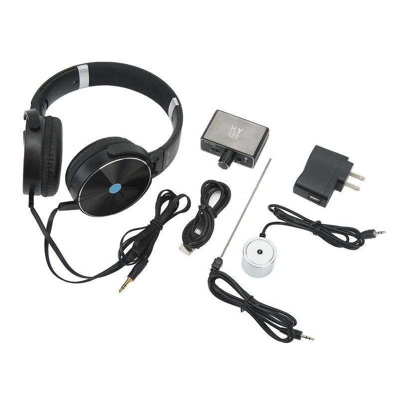 [Australia - AusPower] - Underground Water Leak Detector Water Pipe Leakage Detector, Pipe Leak Detector High Strength Sound Intensifier with Headset AC100-240V for Site Construction Plumbing Leak US Plug 