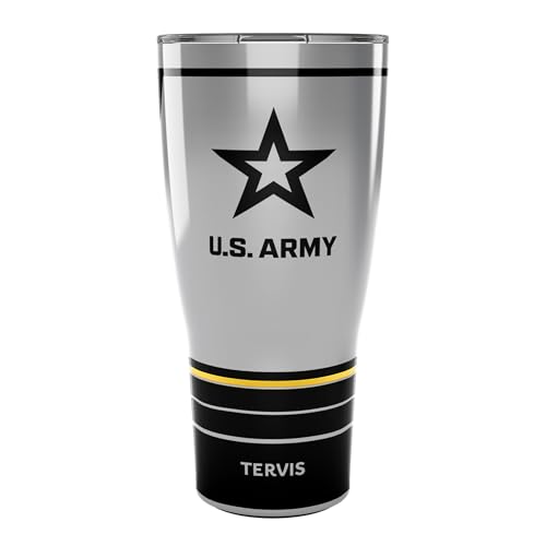 Tervis Traveler Army Forever - Proud Triple Insulated Tumbler Travel Cup Keeps Drinks Cold & Hot, 30oz, Stainless Steel