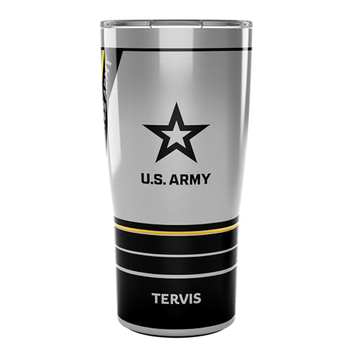 Tervis Traveler Army Forever - Proud Triple Insulated Tumbler Travel Cup Keeps Drinks Cold & Hot, 20oz, Stainless Steel