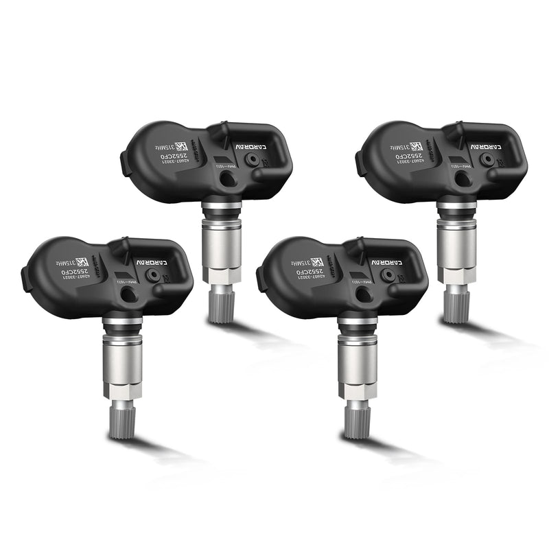 [Australia - AusPower] - Tire Pressure Monitoring System Sensor fit for Toyota Lexus Scion Pontiac - Camry Rav4 Highlander Corolla Yaris, 315Mhz TPMS Sensor Replaces 42607-33021 42607-33011 PMV-107J 4-Pack 